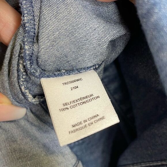 Derek Lam 10 Crosby Denim Satina Shirt Dress Indigo 12 - Picture 5 of 5